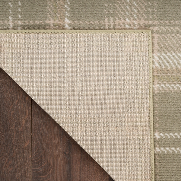 Olive Plaid Grafix Runner, 2x6