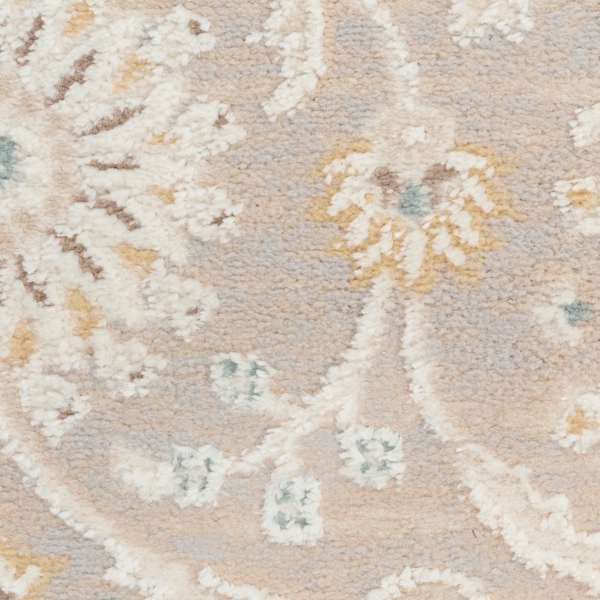 Isla Gray Floral Vine Area Rug, 8x10