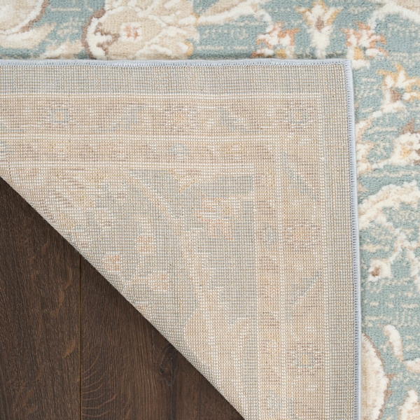 Isla Blue Floral Vine Area Rug, 5x7