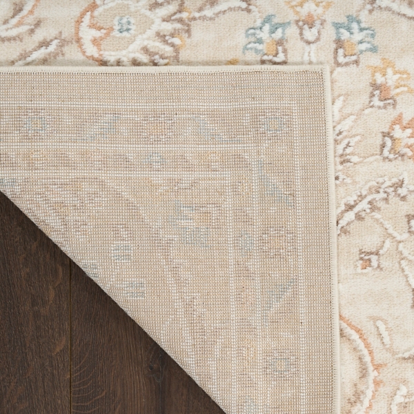 Isla Ivory Floral Vine Area Rug, 5x7