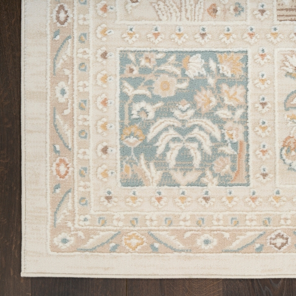 Isla Vintage Floral Panel Area Rug