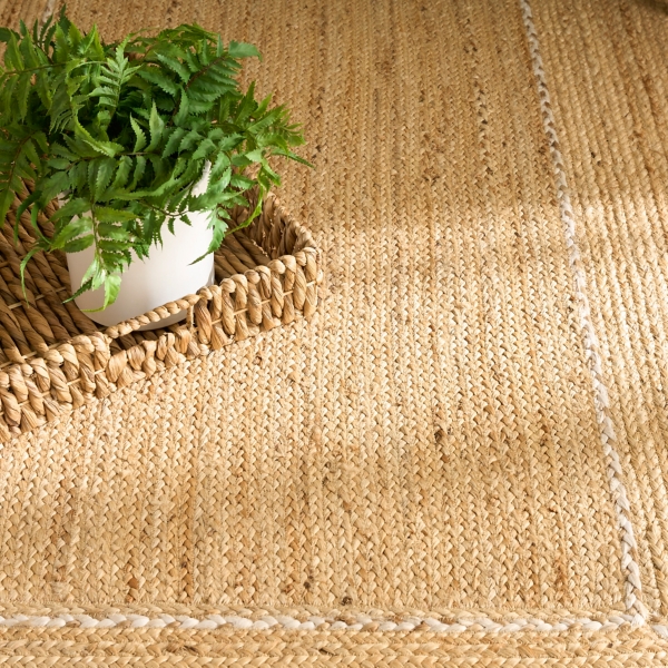 Terrazzo Natural Braided Jute Area Rug