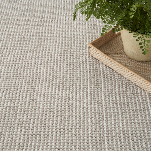 Mocha Textured Modern Area Rug
