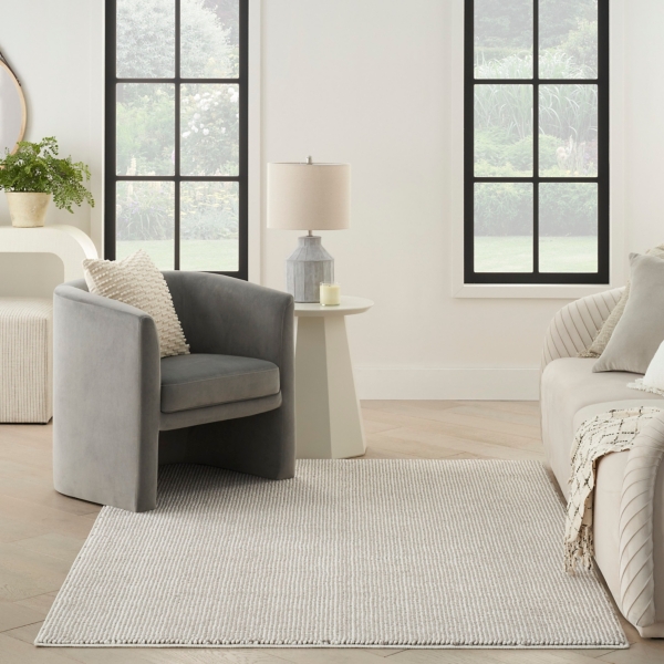 Mocha Textured Modern Area Rug