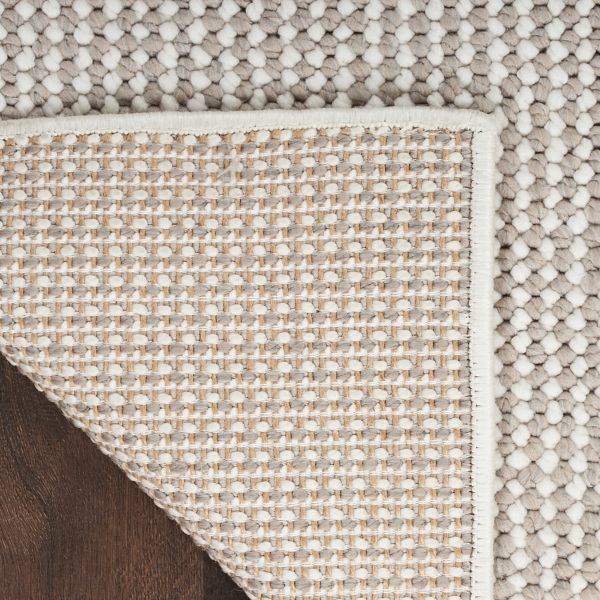 Mocha Textured Modern Area Rug