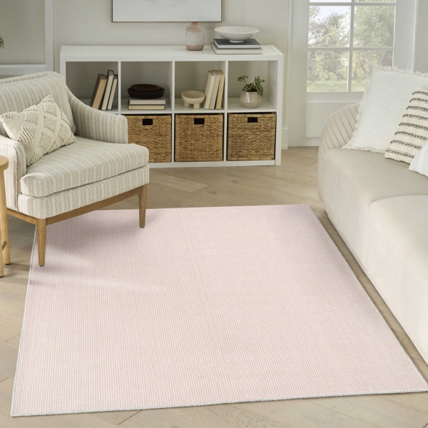 Rose Textured Modern Area Rug