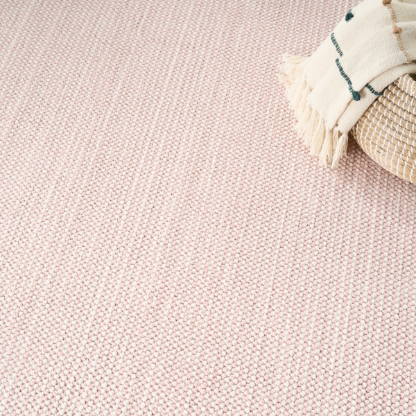 Rose Textured Modern Area Rug