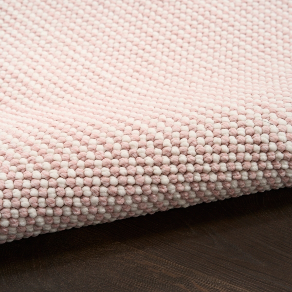 Rose Textured Modern Area Rug