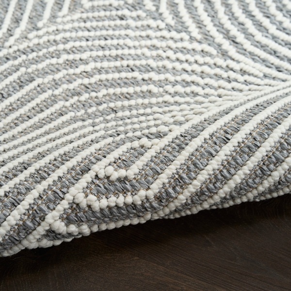 Charcoal Geometric Area Rug, 5x7