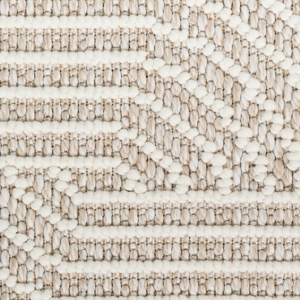 Beige Geometric Runner, 2x7