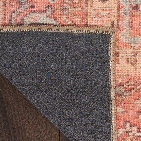 Center Medallion Washable Area Rug