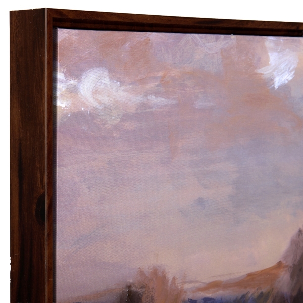 Three Trees Framed Canvas Art Print