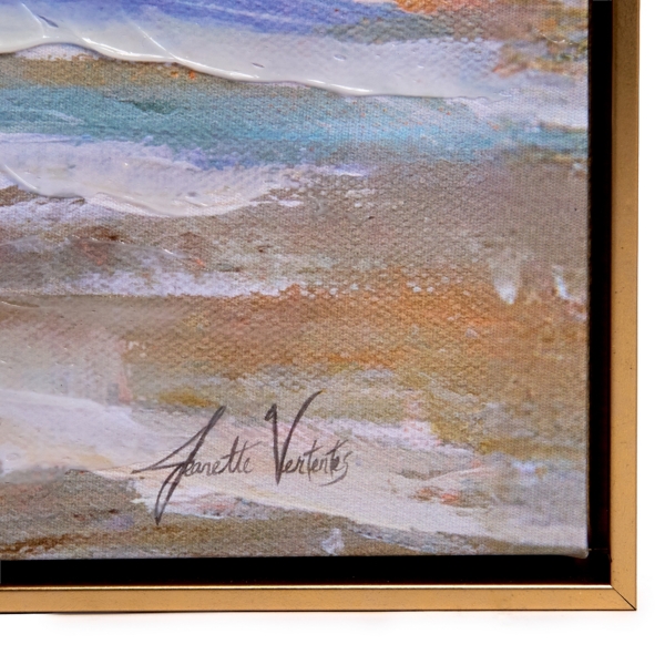 Where Sky Meets Water Framed Canvas Art Print