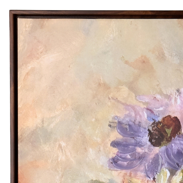 Sunlit Bouquet Framed Canvas Art Print