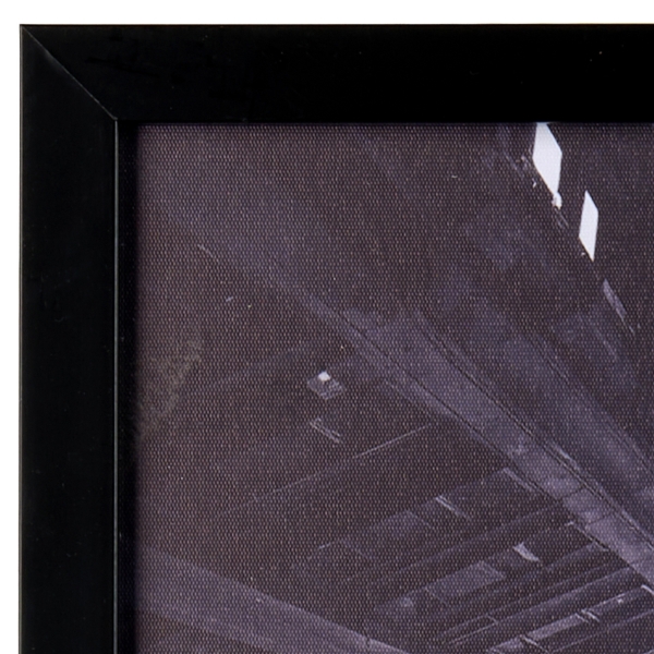 Black & White City View Framed Art Print