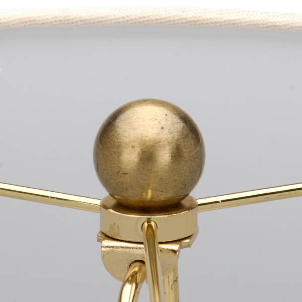 Ribbed Glass Stacked Table Lamp