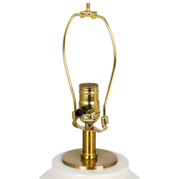 Cream with Natural Base Ceramic Table Lamp