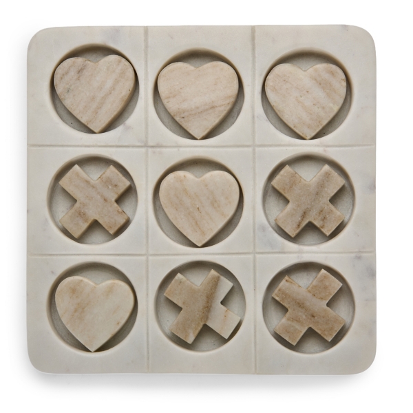 Marble Tic Tac Toe Game Set