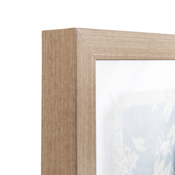 Blue Floral Museum Poster Framed Art Print