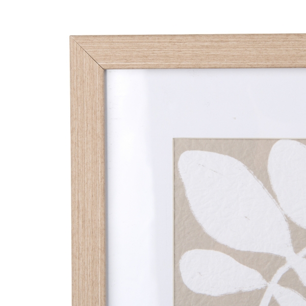 Muted Motion Leaves Framed Art Print