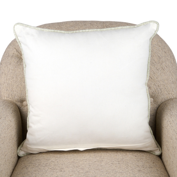 Blue and Green Horizontal Stripe Pillow