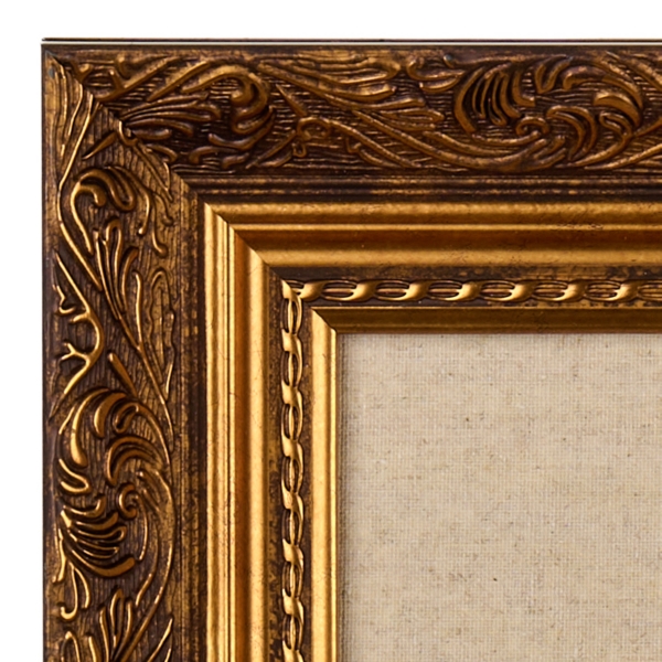 Bird on Branch Gold Framed Art Print