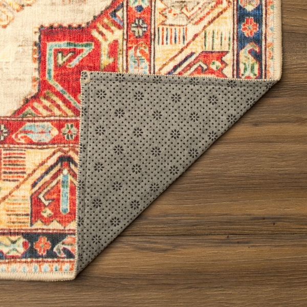 Ottoman Spice Washable Area Rug, 5x7