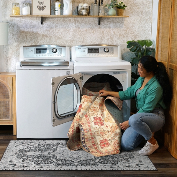 Ottoman Spice Washable Area Rug, 5x7