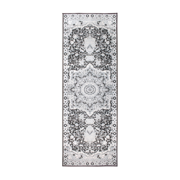 Parviz Gray Washable Runner, 2x7