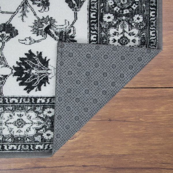 Gray Ramage Washable Area Rug, 5x7