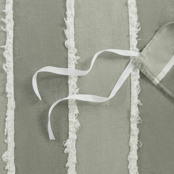 Ink + Ivy Green Shay 3-pc. Queen Duvet Cover Set