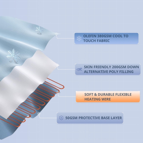 Beautyrest Cool Touch Heated Twin Mattress Pad