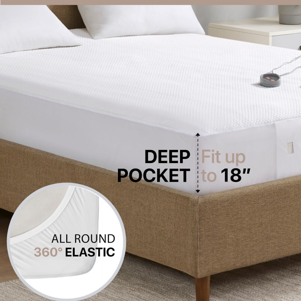 Beautyrest Cool Touch Heated Queen Mattress Pad