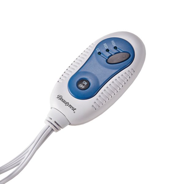 Beautyrest Gray Leopard Heated Faux Fur Throw