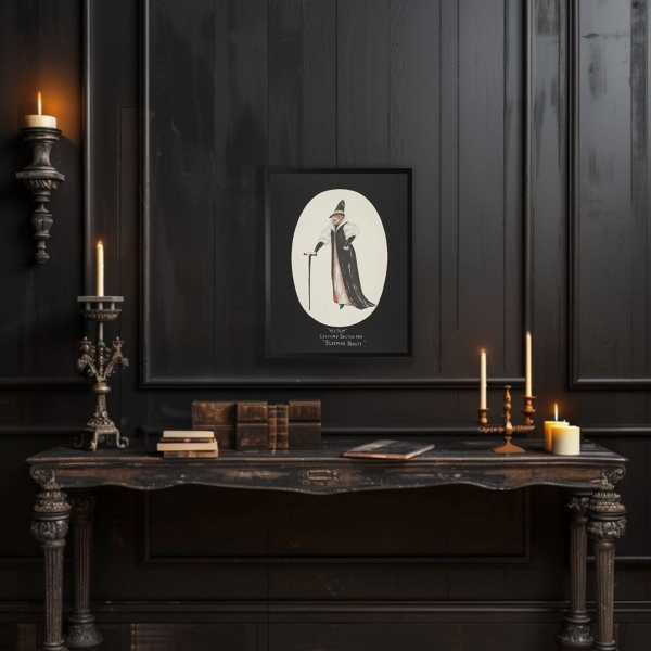 Sleeping Beauty Witch Framed Art Print