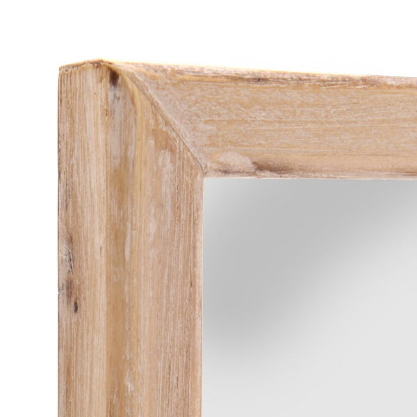 Susanna Natural Wood Panel Wall Mirror