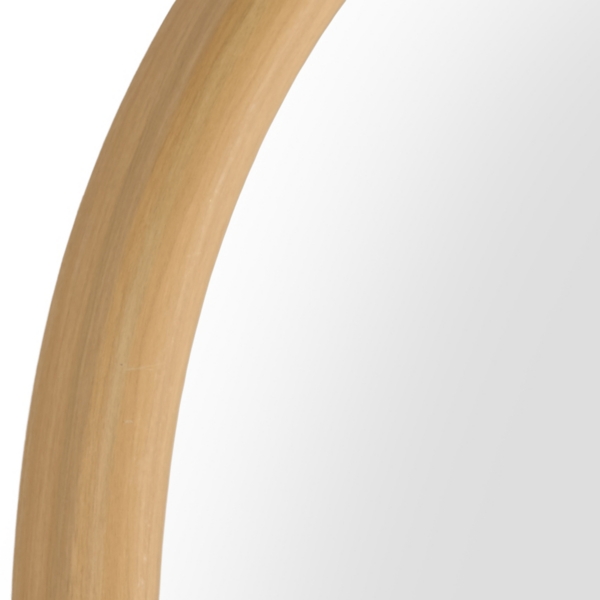 Natural Modern Arch Floor Mirror