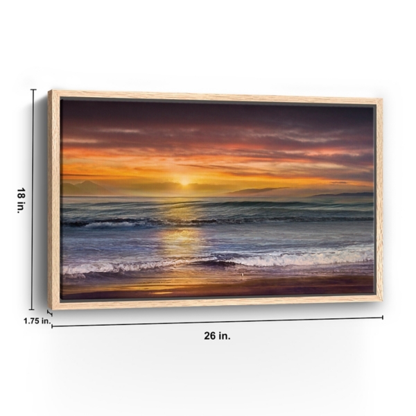 Sundown at Descanso Framed Canvas Art Print
