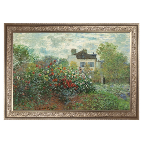 The Artists Garden Framed Canvas Art Print