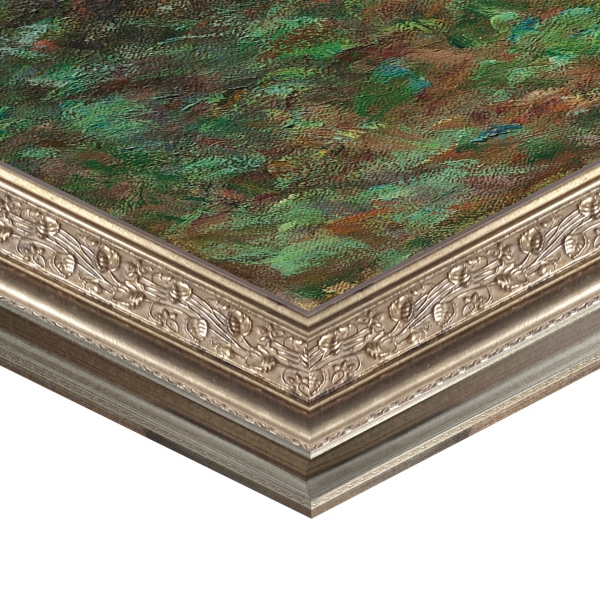 The Artists Garden Framed Canvas Art Print