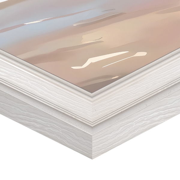 Flying Over Waves Framed Canvas Art Print