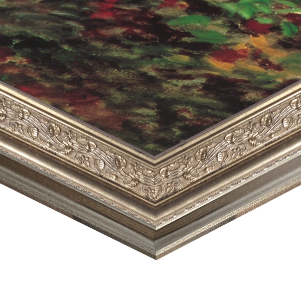 Corner of the Garden Framed Canvas Art Print