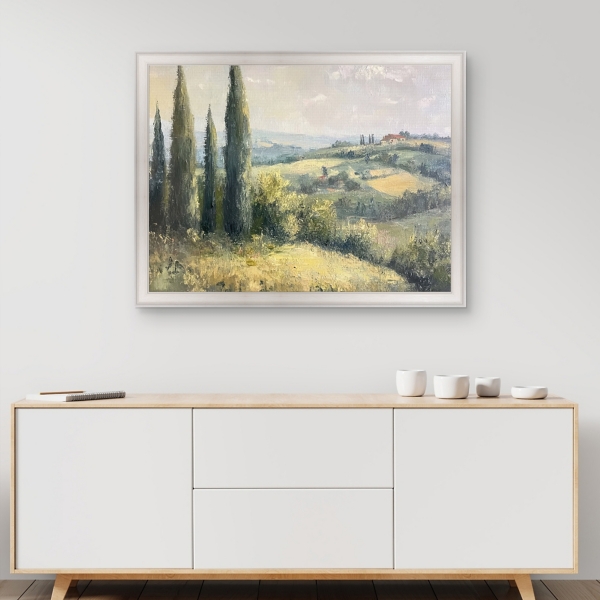 Hill Country Framed Canvas Art Print