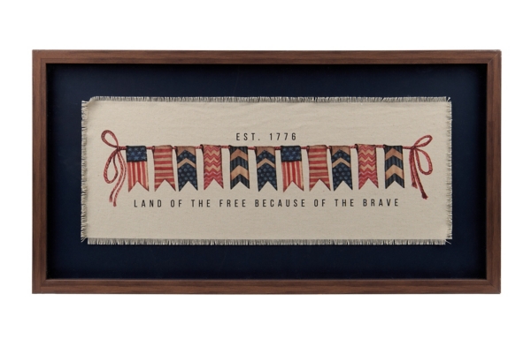 Land of the Free Framed Wall Plaque