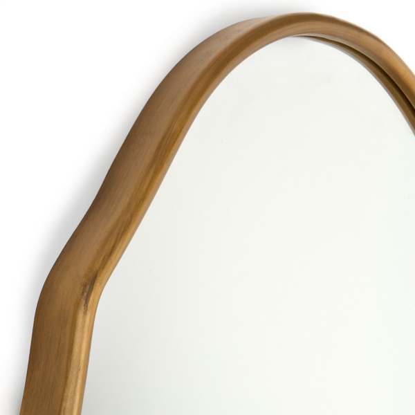 Oval Gold Madalyn Metal Wall Mirror