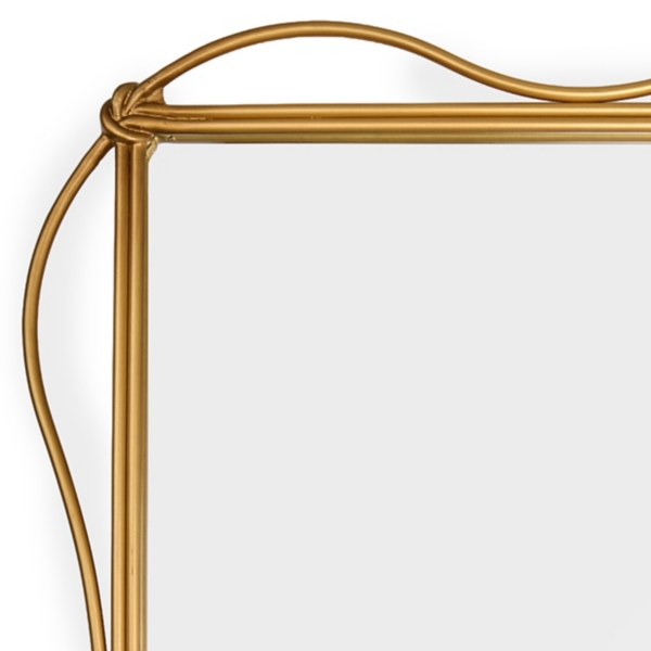Gold Liv Wavy Mantel Wall Mirror