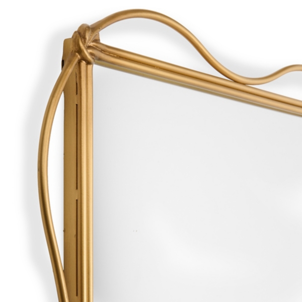 Gold Liv Wavy Mantel Wall Mirror