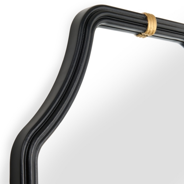 Avery Black and Gold Arch Wall Mirror