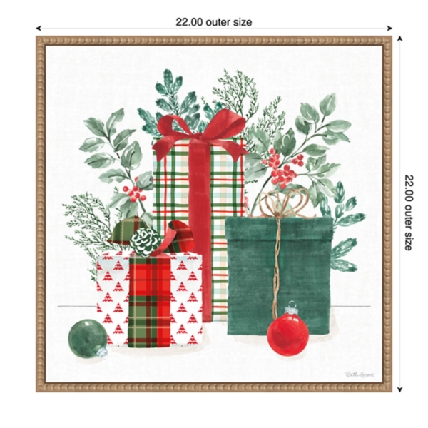 Classic Christmas II Framed Canvas Art Print