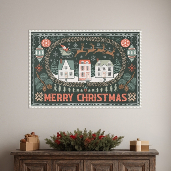 Frosty Forest II Framed Canvas Art Print